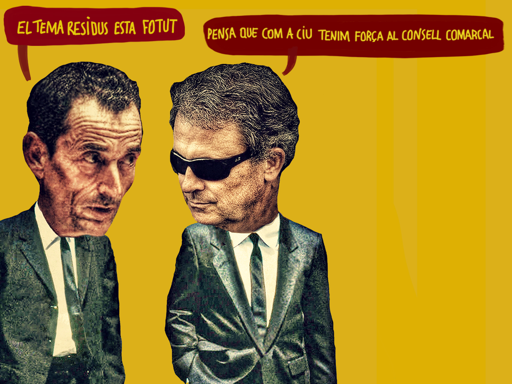 Ilustración sobre los negocios de Javier Mayol y Jordi Pujol Ferrusola.