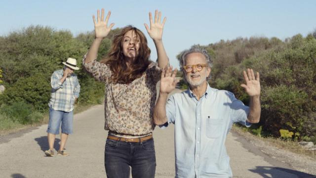Lilian Caro, otra de las protagonistas, con Fernando Colomo