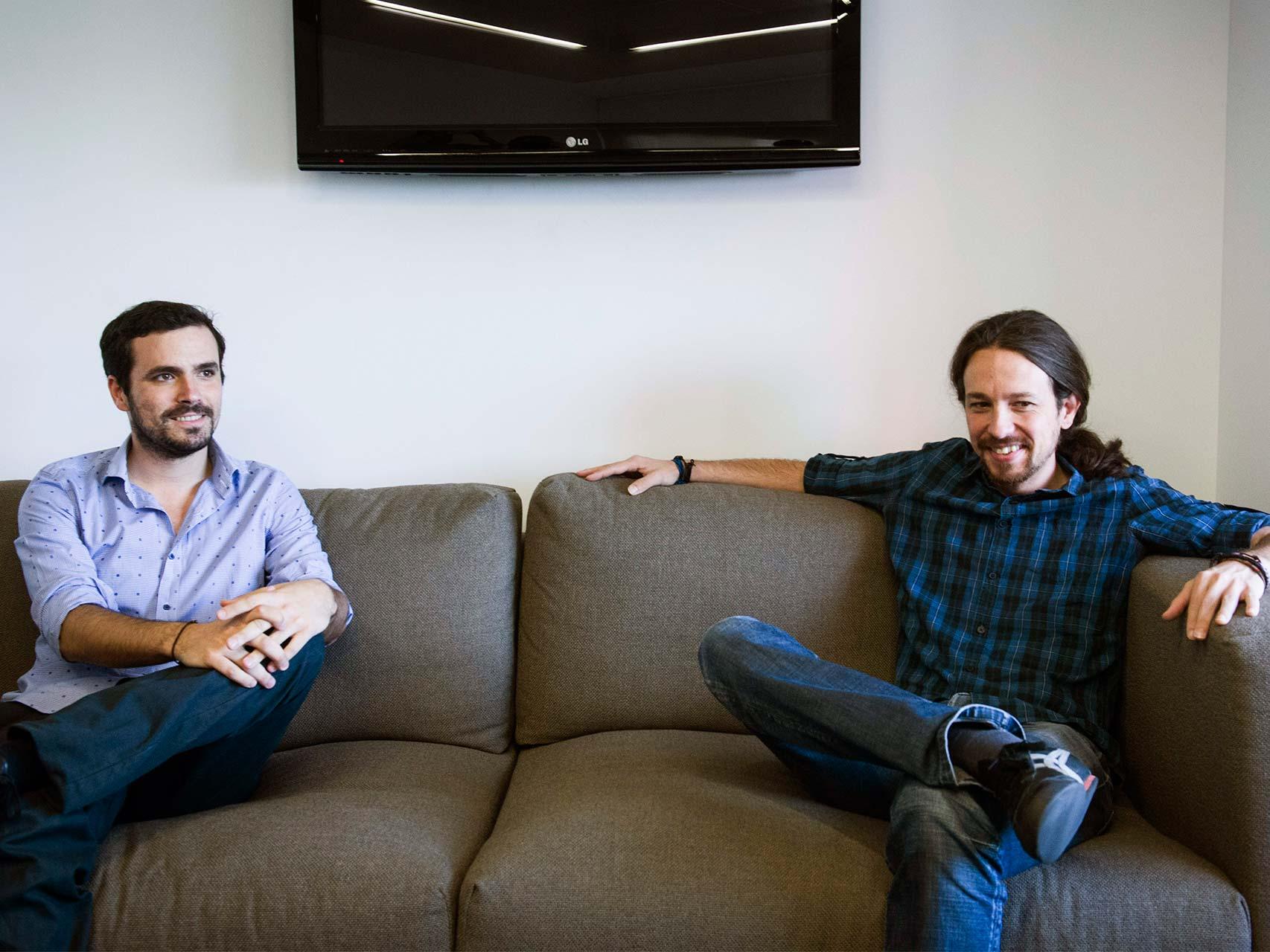 Alberto Garzón y Pablo Iglesias no llegaron a un acuerdo.