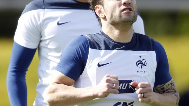 Benzema y Valbuena, en octubre de este año.