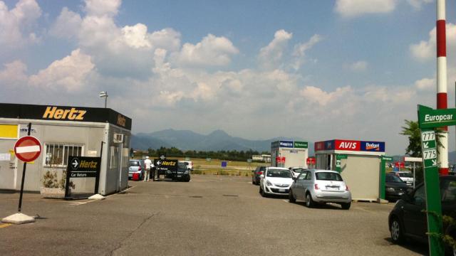 Coches de alquiler, en una imagen de archivo.