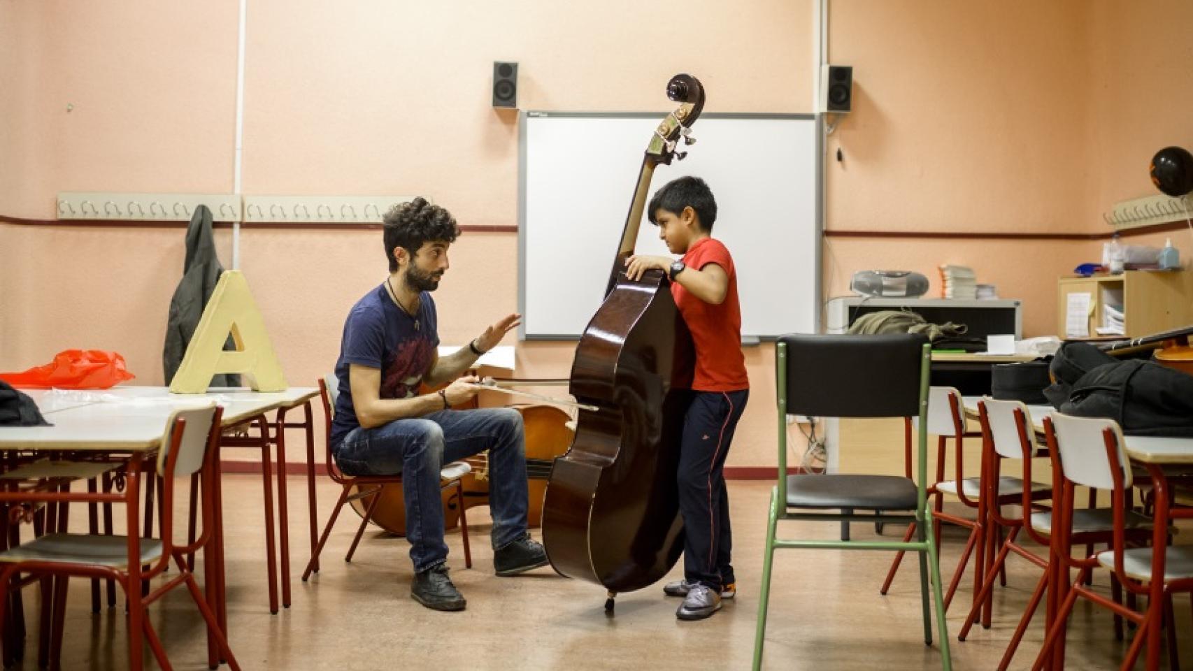 Un momento en una de las clases de DaLaNota.