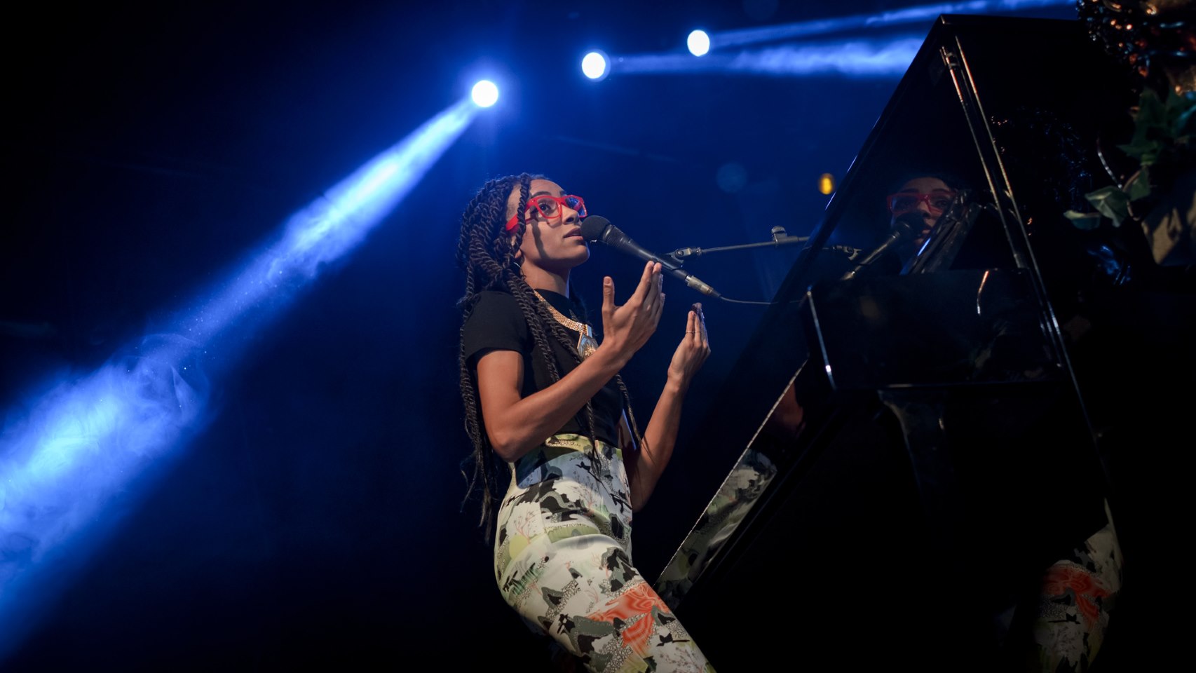 Espernza Spalding en el concierto de este lunes.