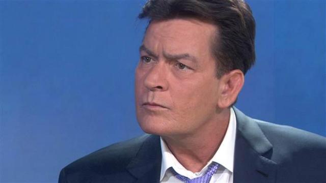 Charlie Sheen durante la entrevista en 'Today' en la NBC