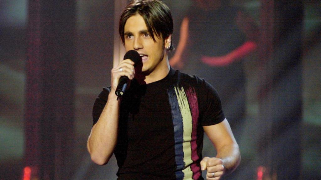 David Bustamante en la primera edición de 'Operación Triunfo' (TVE)