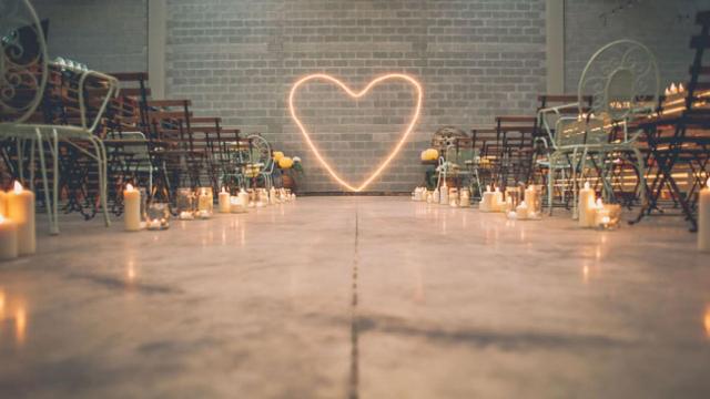 Decoración boda industrial