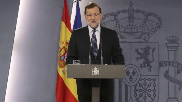 Mariano Rajoy en el Palacio de la Moncloa