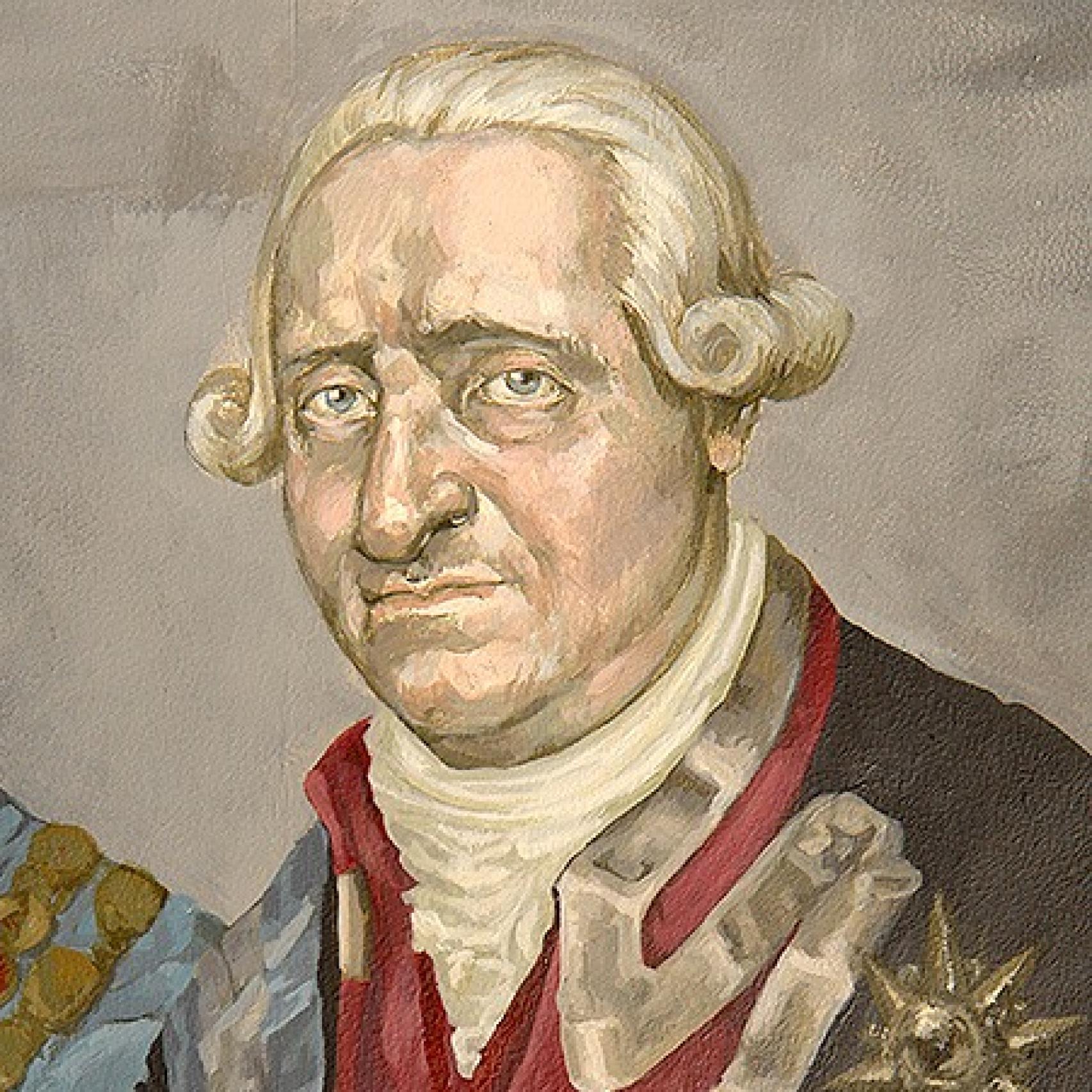 Carlos IV de España, del mural de 'La abdicación'.