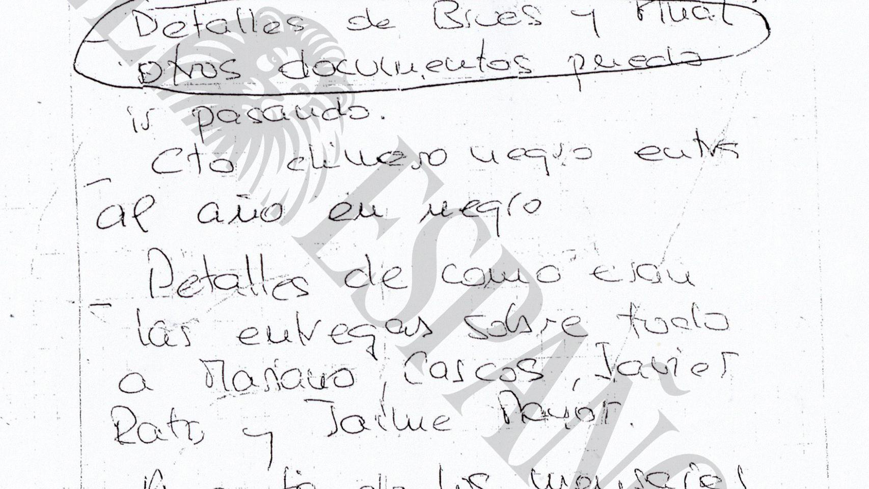Los documentos de robados a los Bárcenas incluyen anotaciones comprometedoras para Rajoy