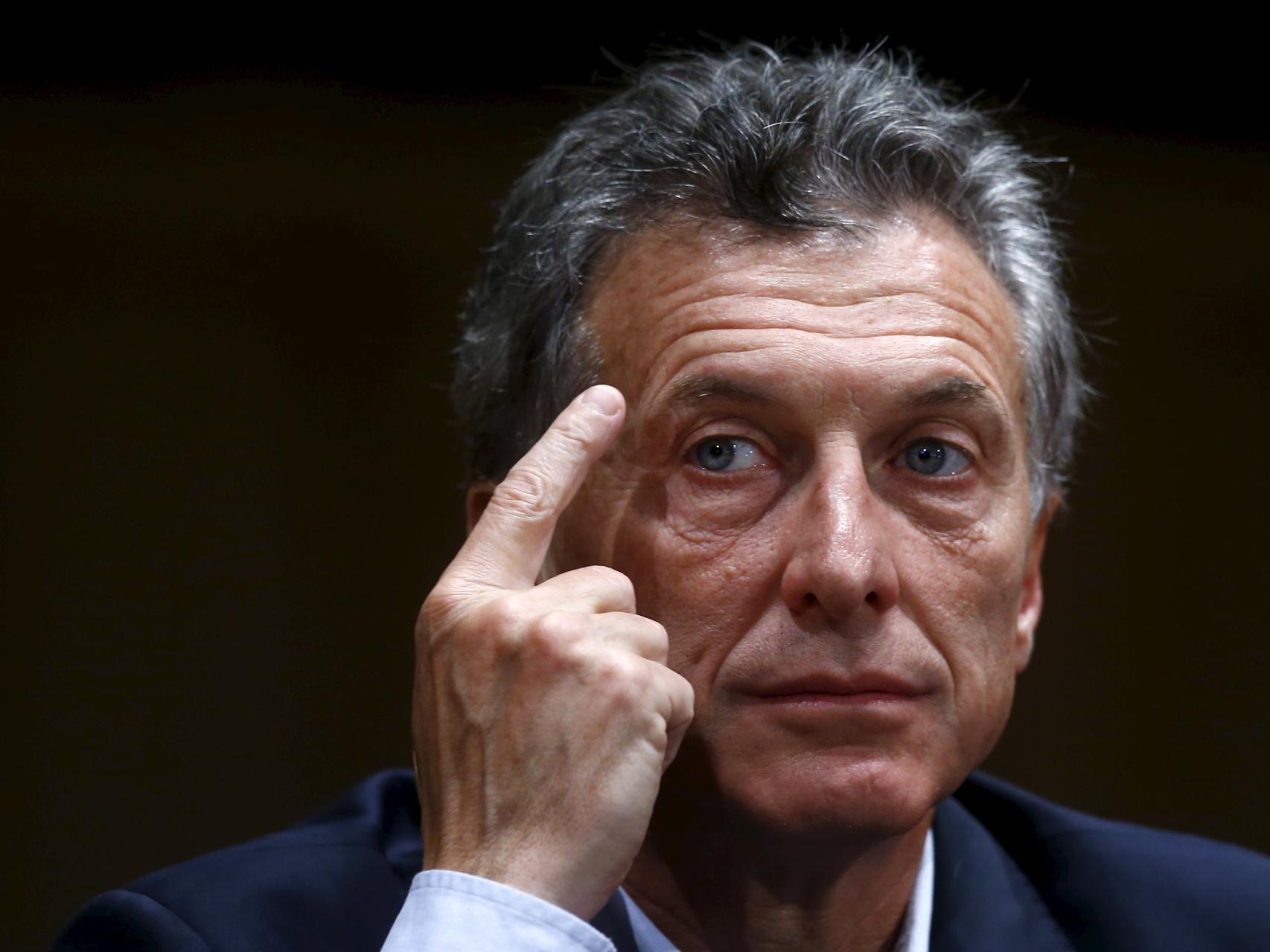 Macri, durante la rueda de prensa en Buenas Aires