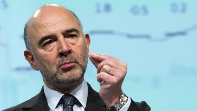 El comisario de Asuntos Económicos, Pierre Moscovici, en una reciente rueda de prensa