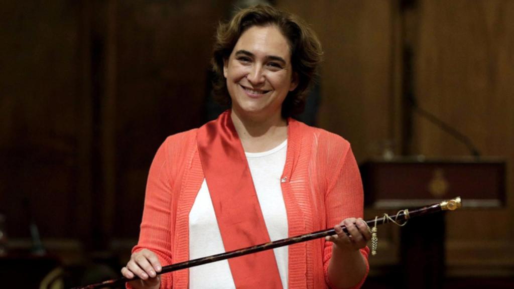 Ada Colau en la toma de posesión de su cargo como alcaldesa de Barceona