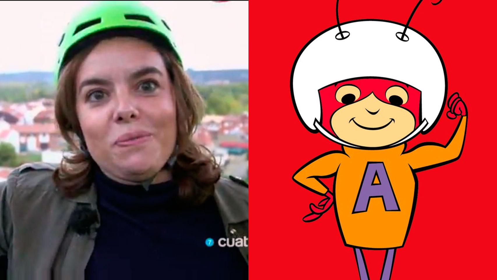 Los momentos 'hormiga atómica' de Soraya en Planeta Calleja