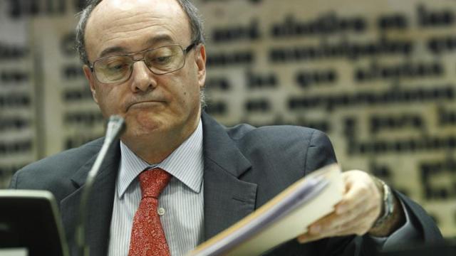 Luis María Linde,  gobernador del Banco de España.