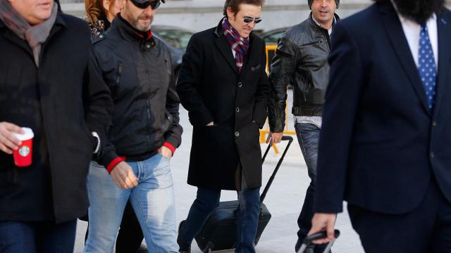 Ramoncín, a su llegada a la Audiencia Nacional.
