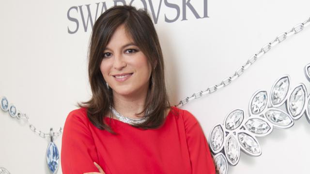 Chabeli en el encendido navideño del primer árbol de Swarovski