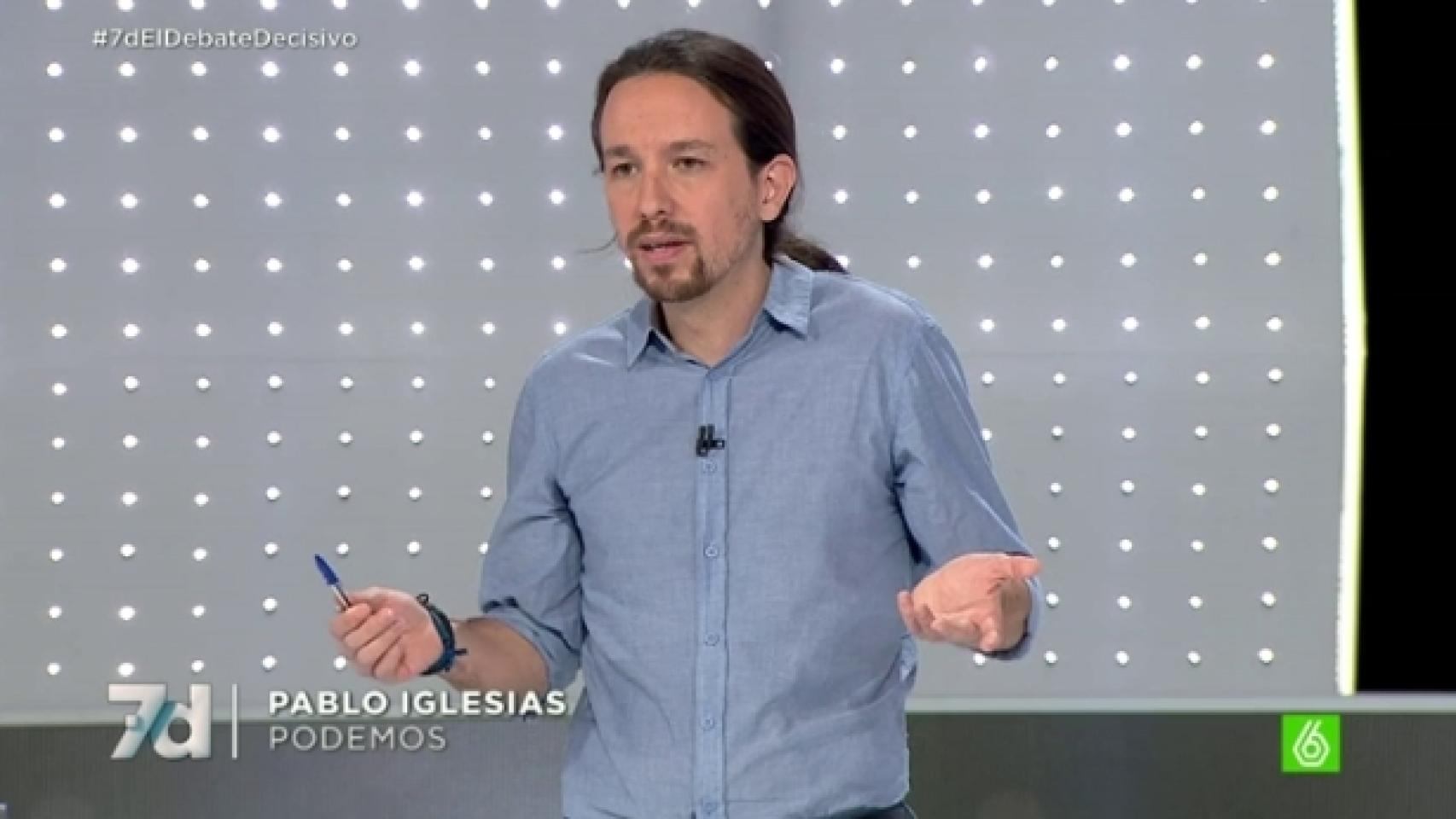 Pablo Iglesias, ganador de 'El Debate Decisivo' de Atresmedia