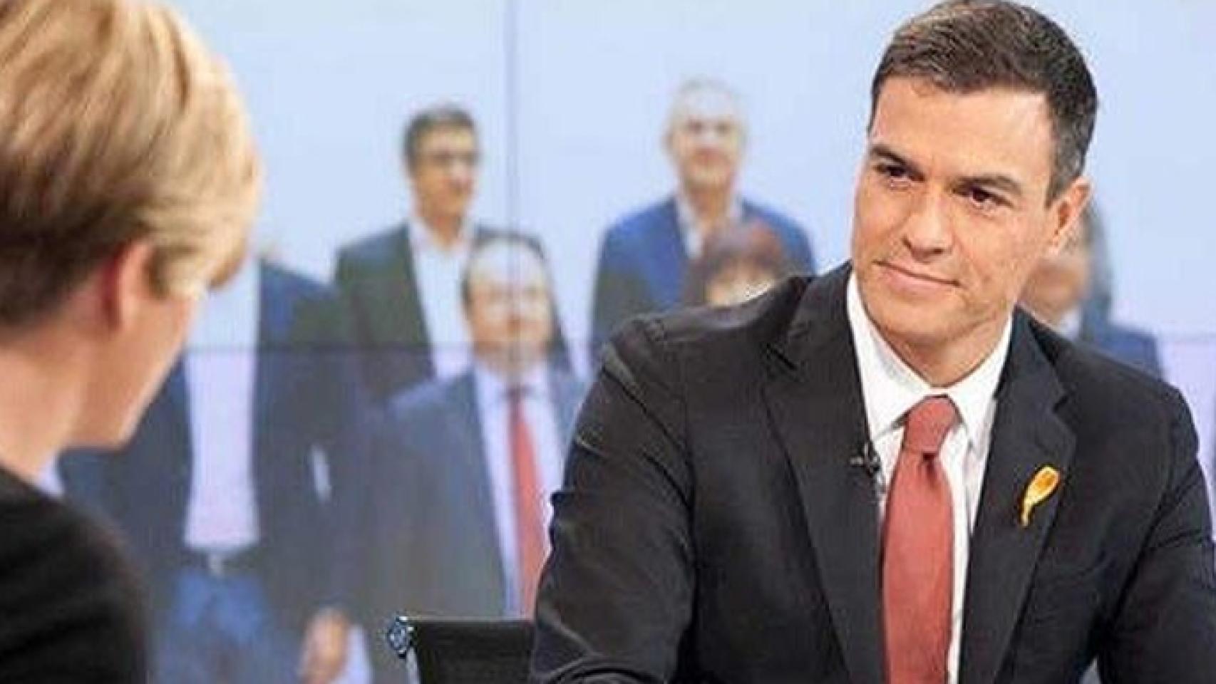 Pedro Sánchez en 'Los desayunos de TVE' (RTVE)