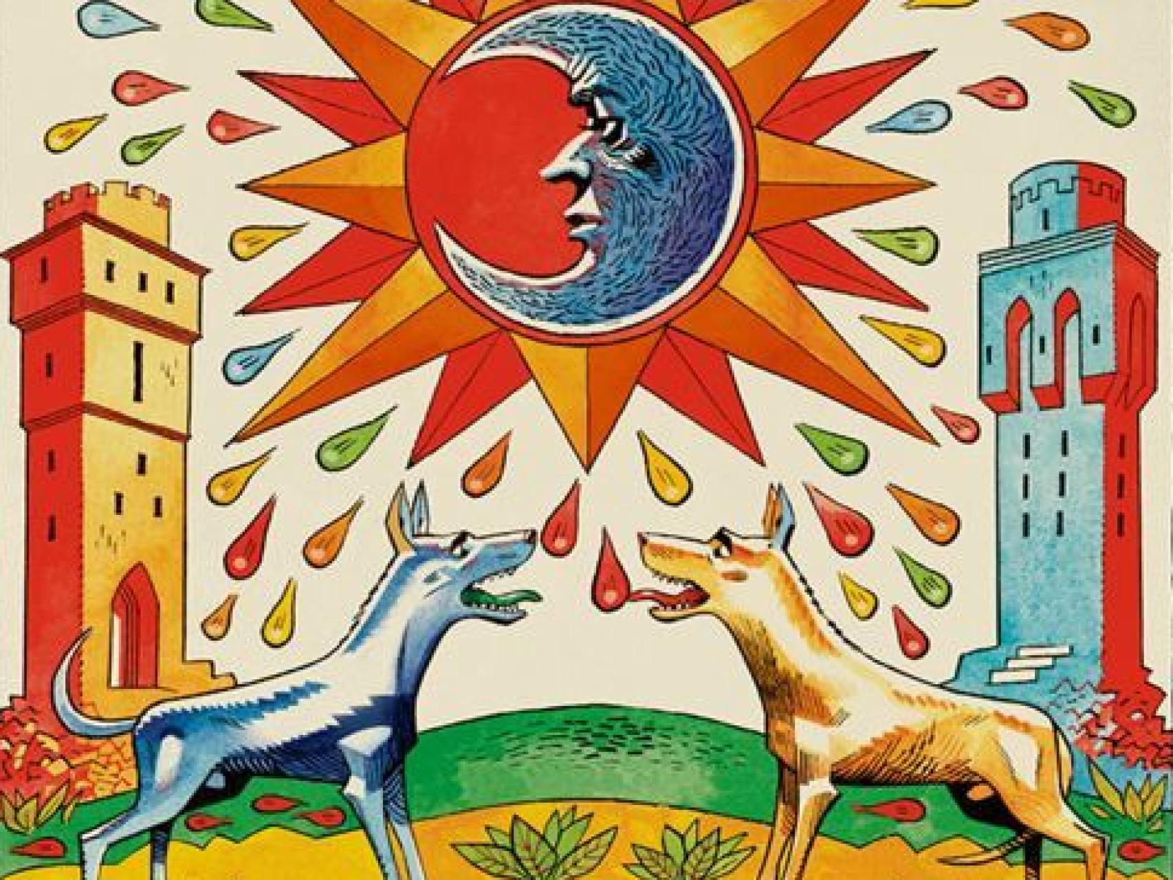 La Luna, en el Tarot de Hewlett.