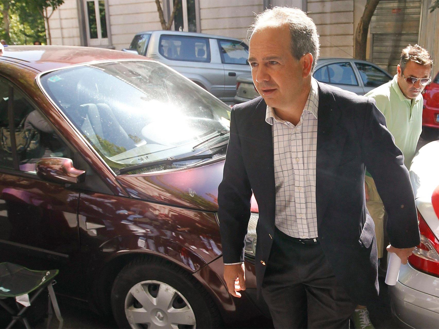 El ex alcalde de Boadilla del Monte Arturo González Panero, a su llegada al TSJM.