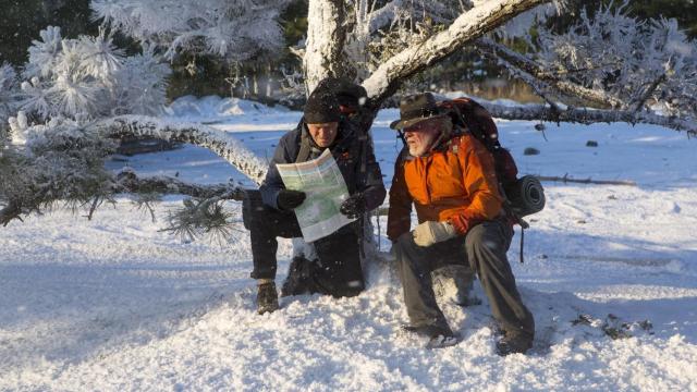 Los dos protagonistas de la historia, en un momento de la película.