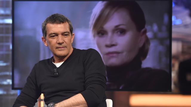 Antonio Banderas durante la grabación de EH