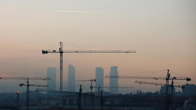 Horizonte de la ciudad de Madrid.