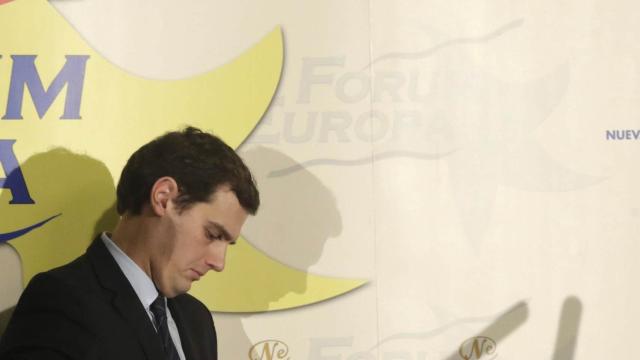 Albert Rivera, a su llegada al desayuno informativo del Fórum Europa