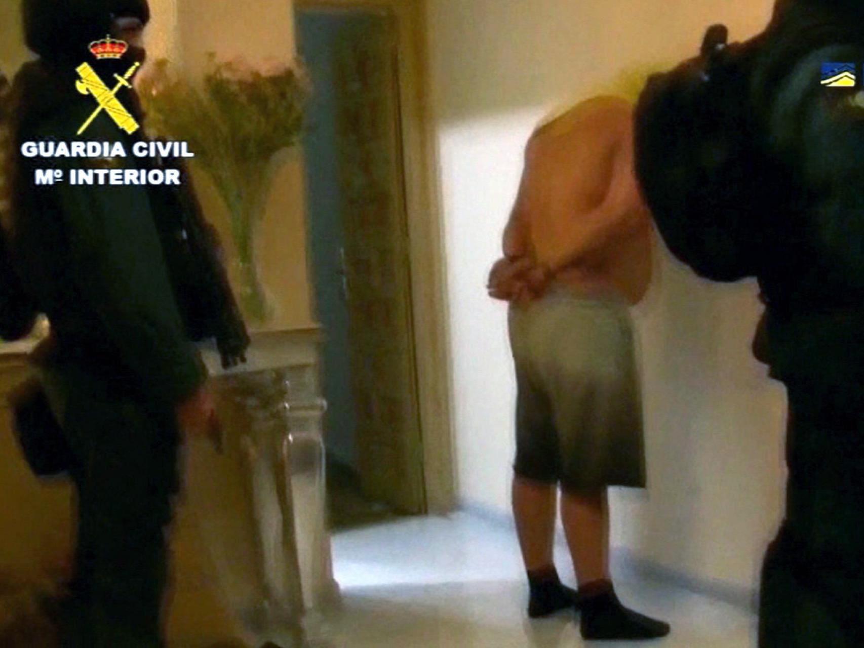 Robert Dawes, de 44 años, en el momento de su detención.