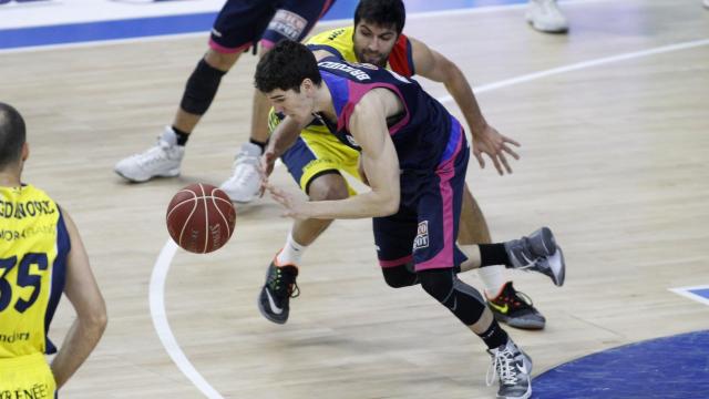 Darío Brizuela, durante la última derrota colegial frente al Morabanc Andorra.