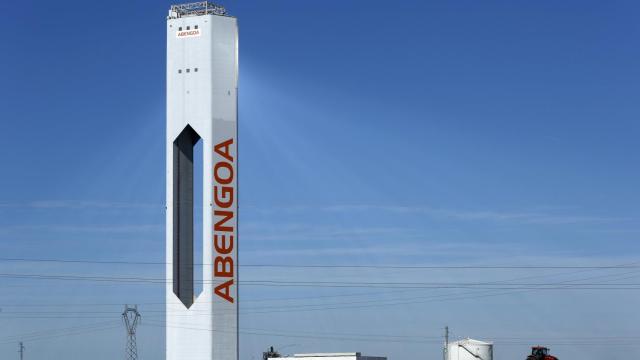 Parque solar de Abengoa en Sanlúcar la Mayor.