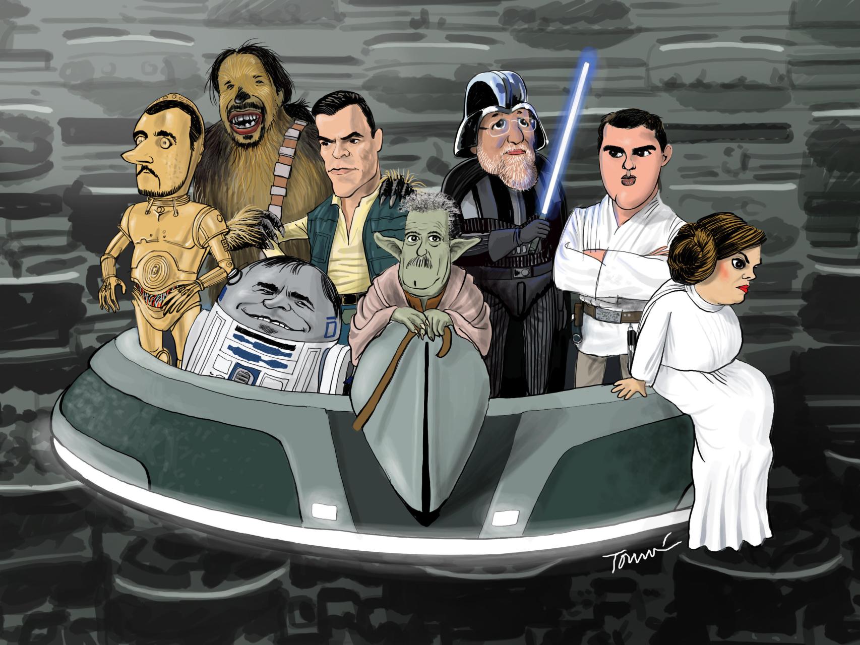 Así es el Star Wars de Campo Vidal como Yoda