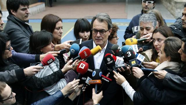 Artur Mas este domingo electoral.