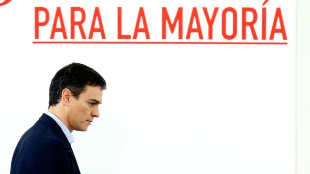 Pedro Sánchez, al inicio de la ejecutiva de su partido.