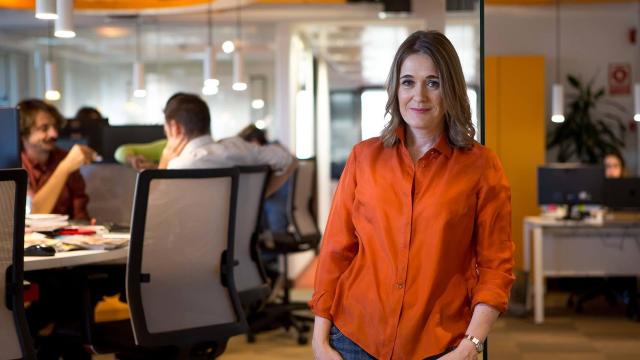 Marta Rivera de la Cruz en la redacción de El Español