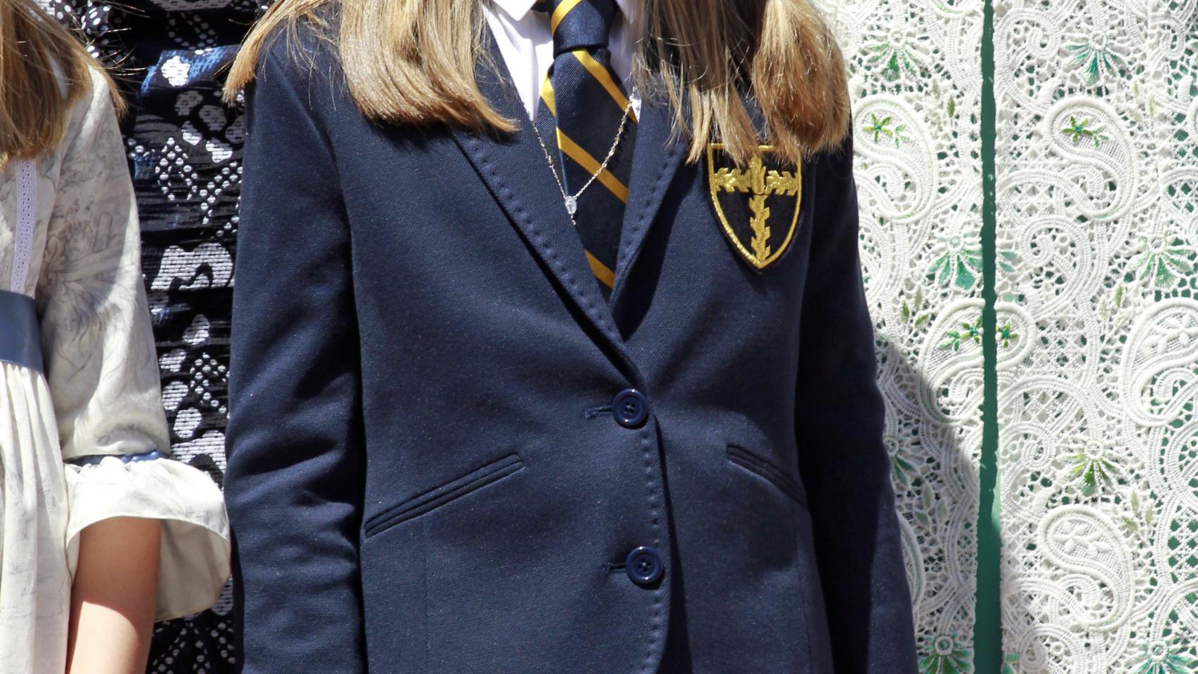 La princesa Leonor recibió la comunión junto a sus compañeros del colegio