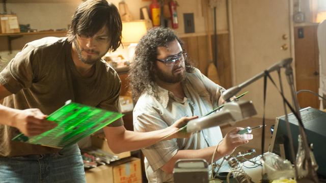 Ashton Kuchter y Josh Gad, como Jobs y Wozniak, en el filme anterior