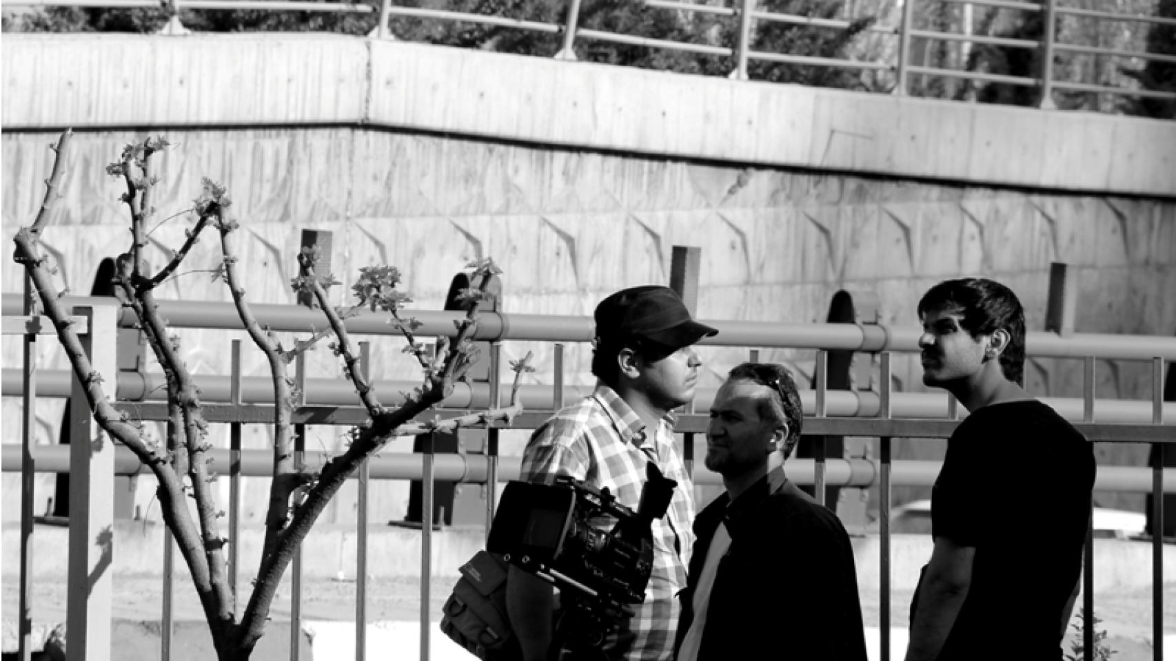 Keywan Karimi durante el rodaje.