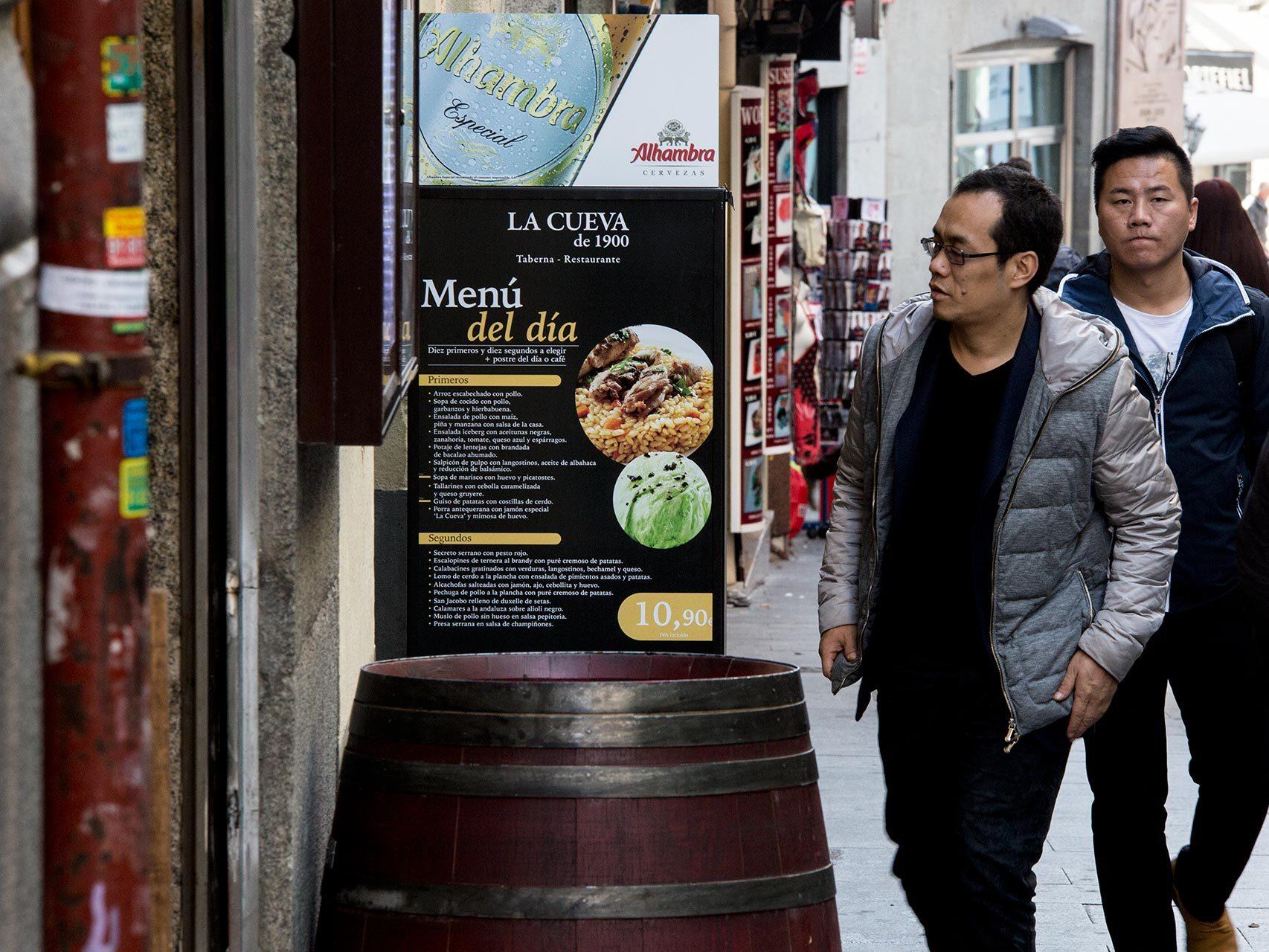 Un menú madrileño.