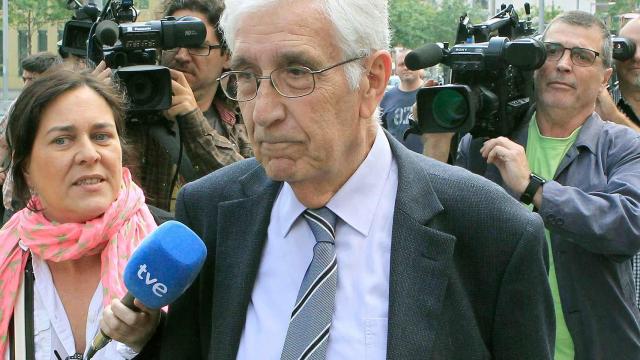 El extesorero de CDC Daniel Osàcar, a su salida de los Juzgados de Barcelona