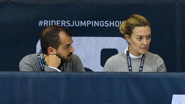 Marta Ortega y Alfonso Álvarez-Santullano en el Concurso Hípico de Verona