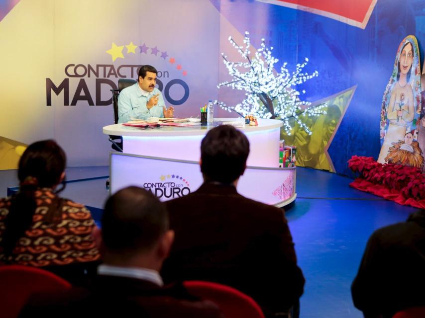 El presidente de Venezuela durante su última aparición en Contacto con Maduro.