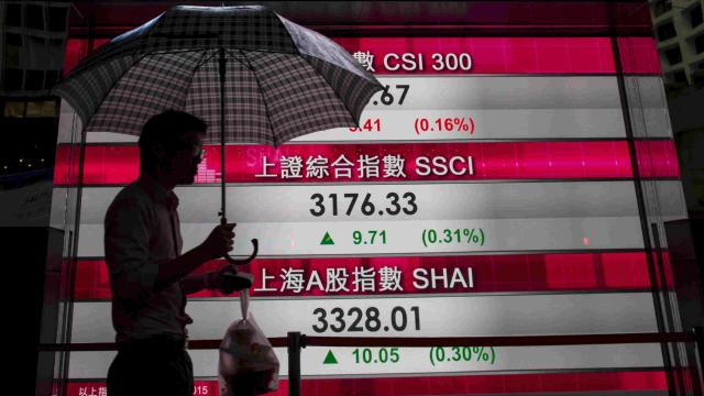 Cartel de las bolsas de China y Hong Kong