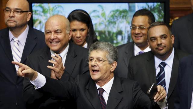 El diputado opositor Henry Ramos Allup, nuevo presidente de la Asamblea Nacional.