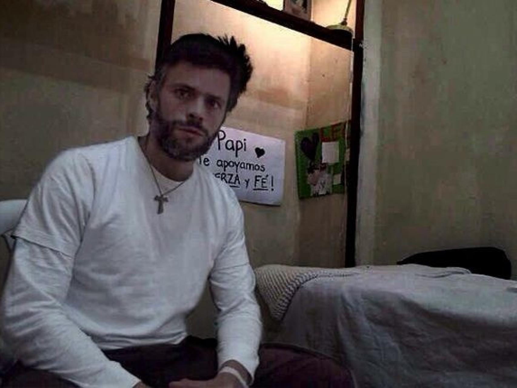 Leopoldo López, opositor venezolano, en la cárcel