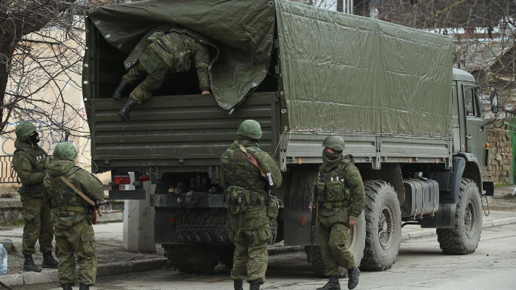 Las tropas rusas en crimea.