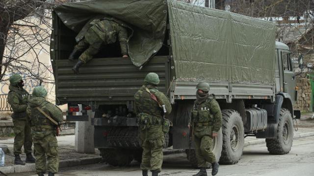 Las tropas rusas en crimea.