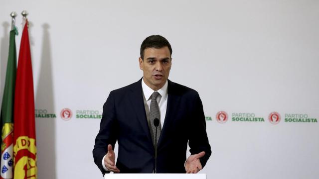 El secretario general del PSOE en Lisboa este jueves.