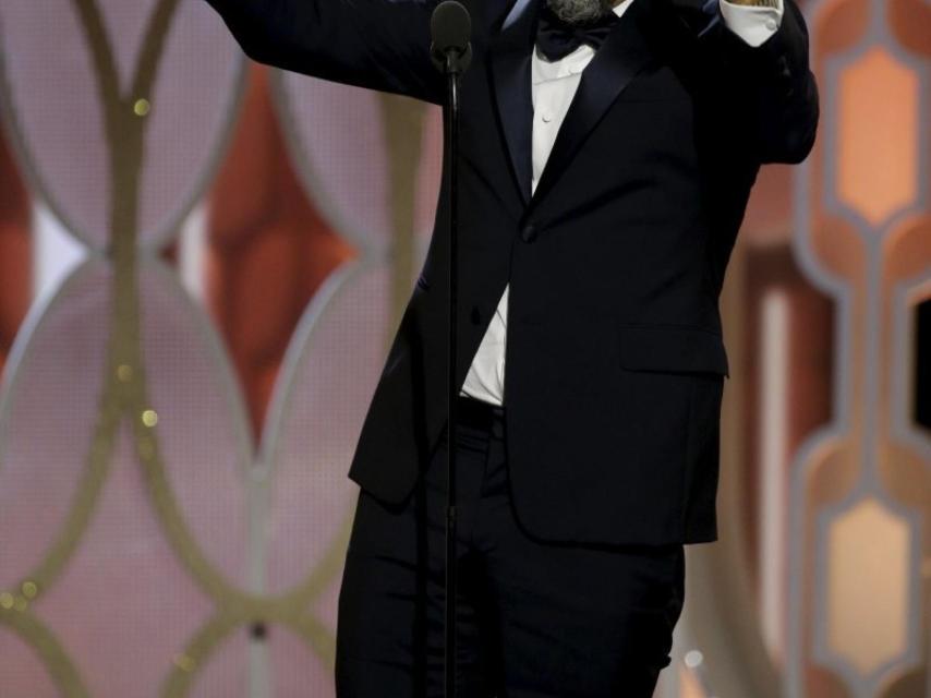 El director Alejandro González Iñárritu en los Globos de Oro.