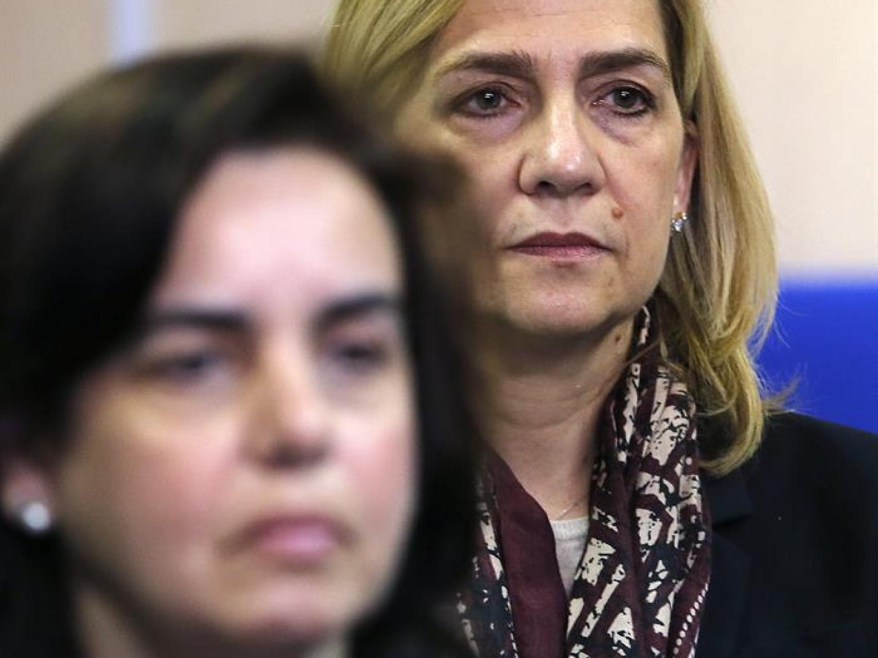 La Infanta, en el banquillo.